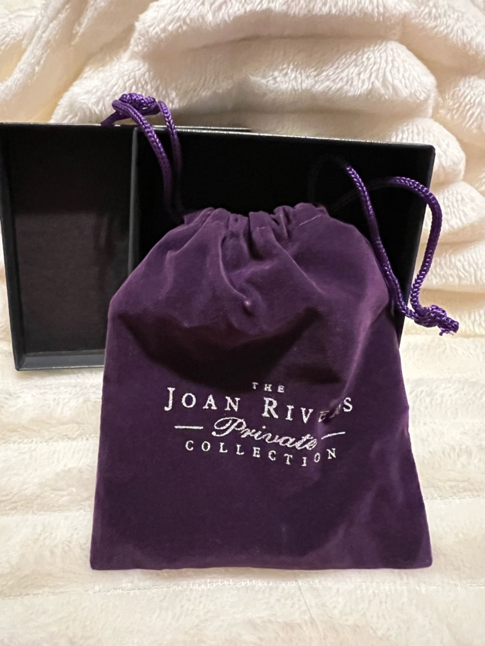 Joan Rivers Private Collection Gold Tone Link Necklace Vintage with Bag & Box - Picture 3 of 6